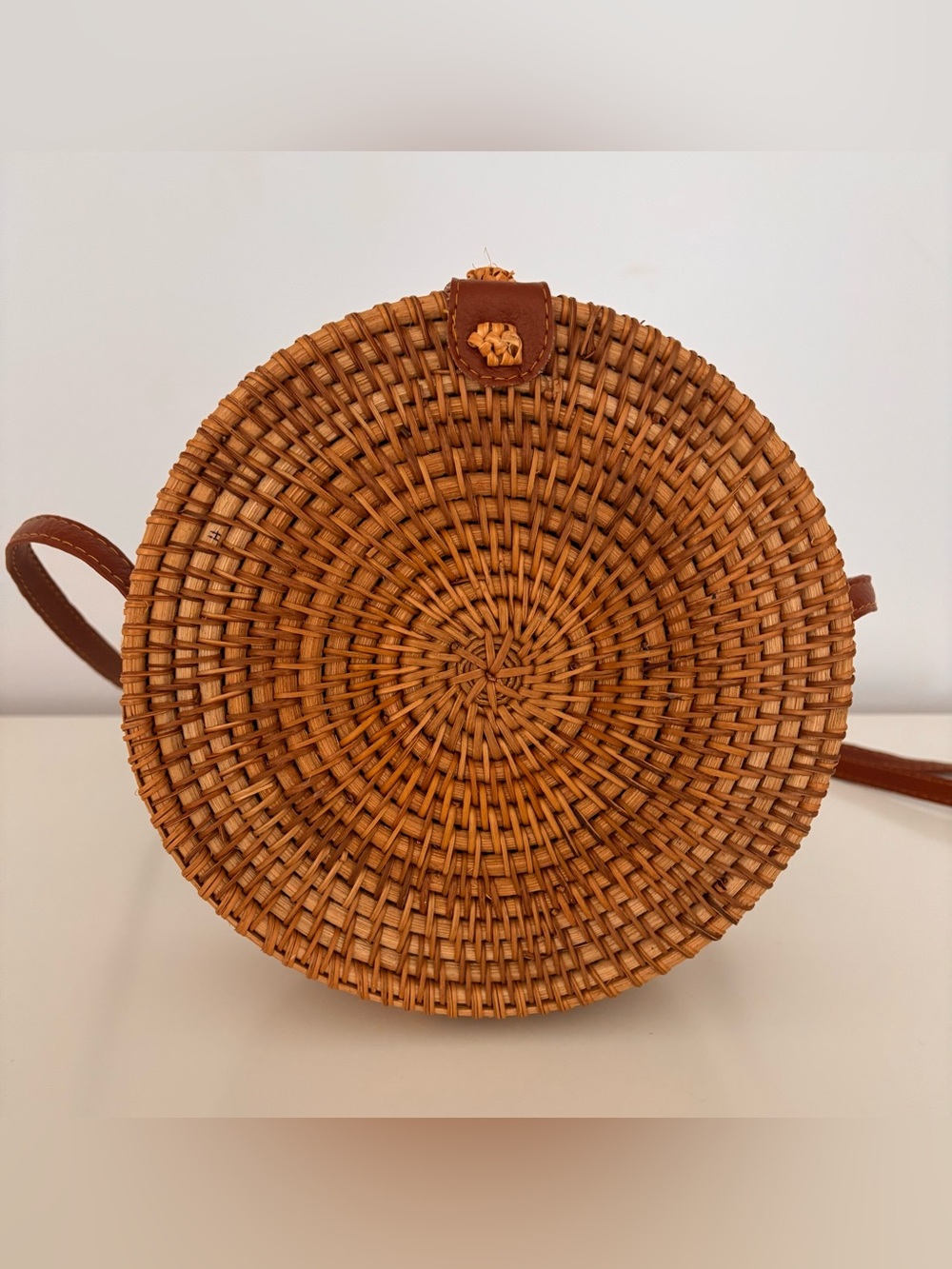 Circular Wicker Woven Bag